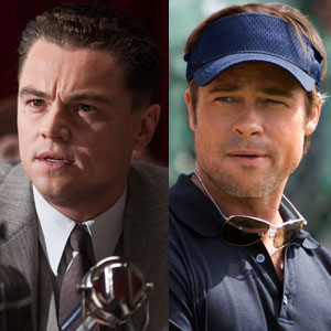 Brad Pitt, Moneyball, Leonardo DiCaprio, J. Edgar Brad Pitt, Moneyball, Leonardo DiCaprio, J. Edgar